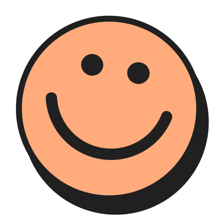 neobrutalism smile